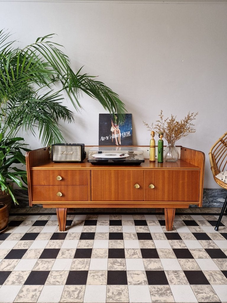 Vintage sixties dressoir | tv-meubel | kast | retro, 25 à 50 cm, Moins de 100 cm, Vintage, 100 à 150 cm