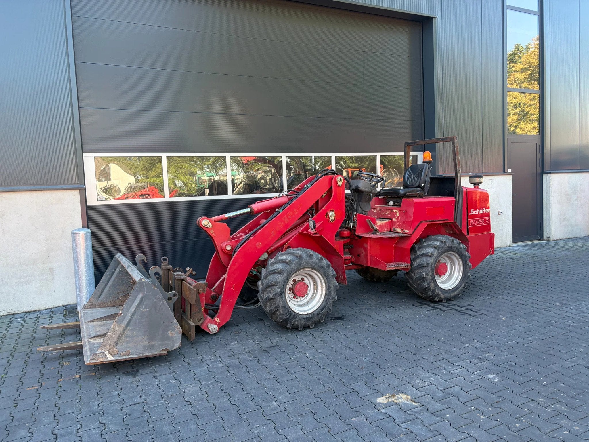 Schäffer 5058Z minishovel/shovel, Wiellader of Shovel