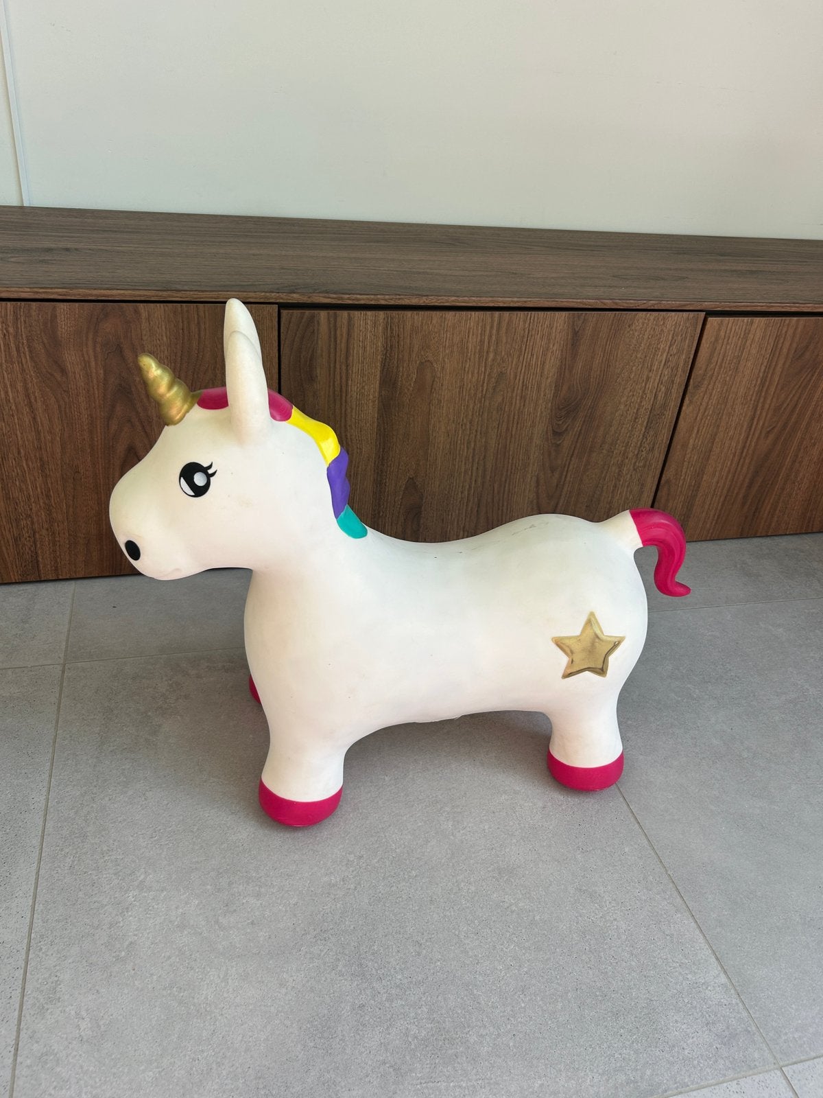 Springbal Unicorn / Skippydier Eenhoorn, Kinderen en Baby's, Ophalen, Zo goed als nieuw