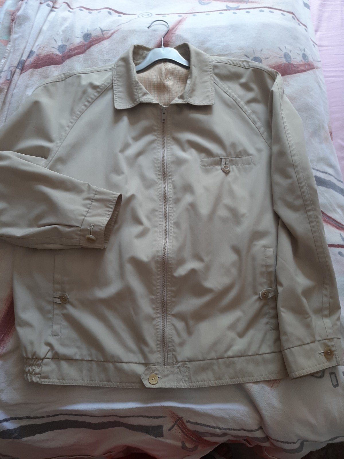 Veste d'été taille 54 (voir photos), Vêtements | Hommes, Vestes | Été, Enlèvement, Taille 52/54 (L), Beige