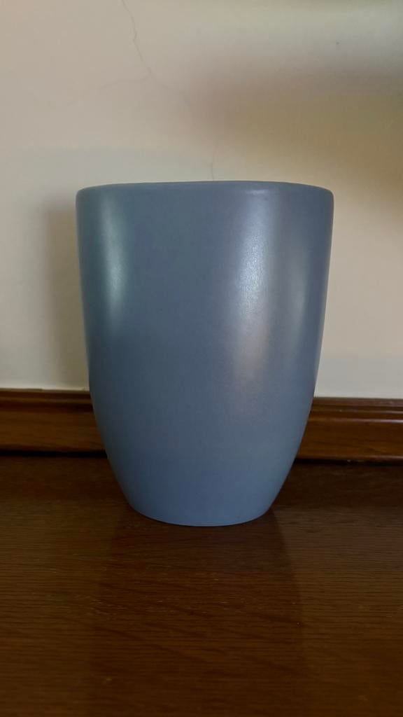Blauwe vaas ikea 20 x 15 x 10, Ophalen, Zo goed als nieuw