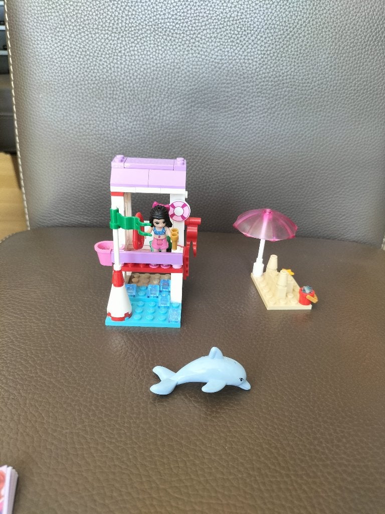 Lego friends set 41028 - Emma's lifeguard post, Ophalen, Lego, Zo goed als nieuw, Complete set