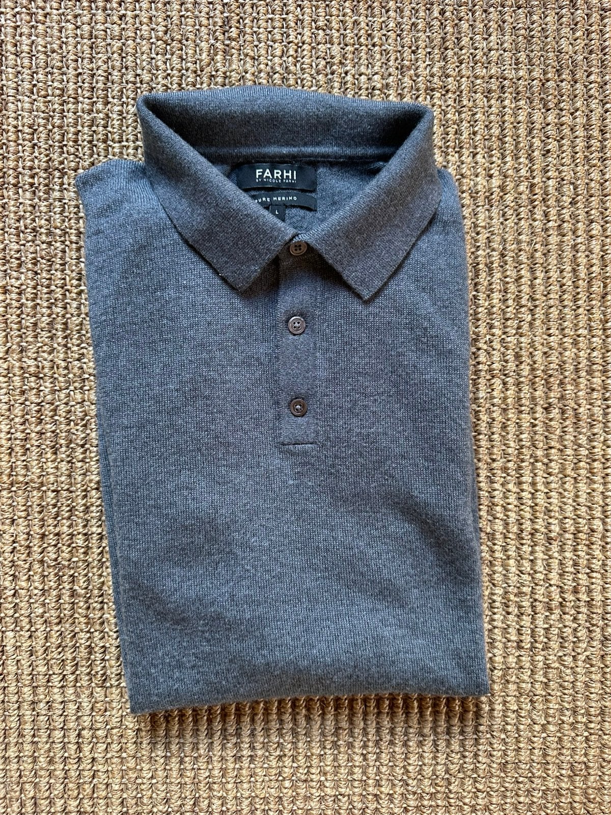 Polo en mérinos Nicole Fahri (taille L), Enlèvement ou Envoi, Comme neuf, Taille 52/54 (L)