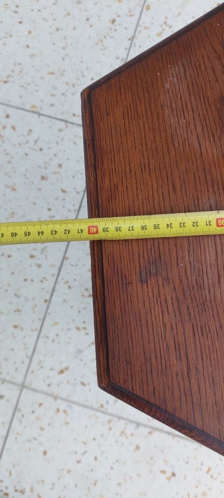 Bruine bijzettafel, Ophalen, Gebruikt