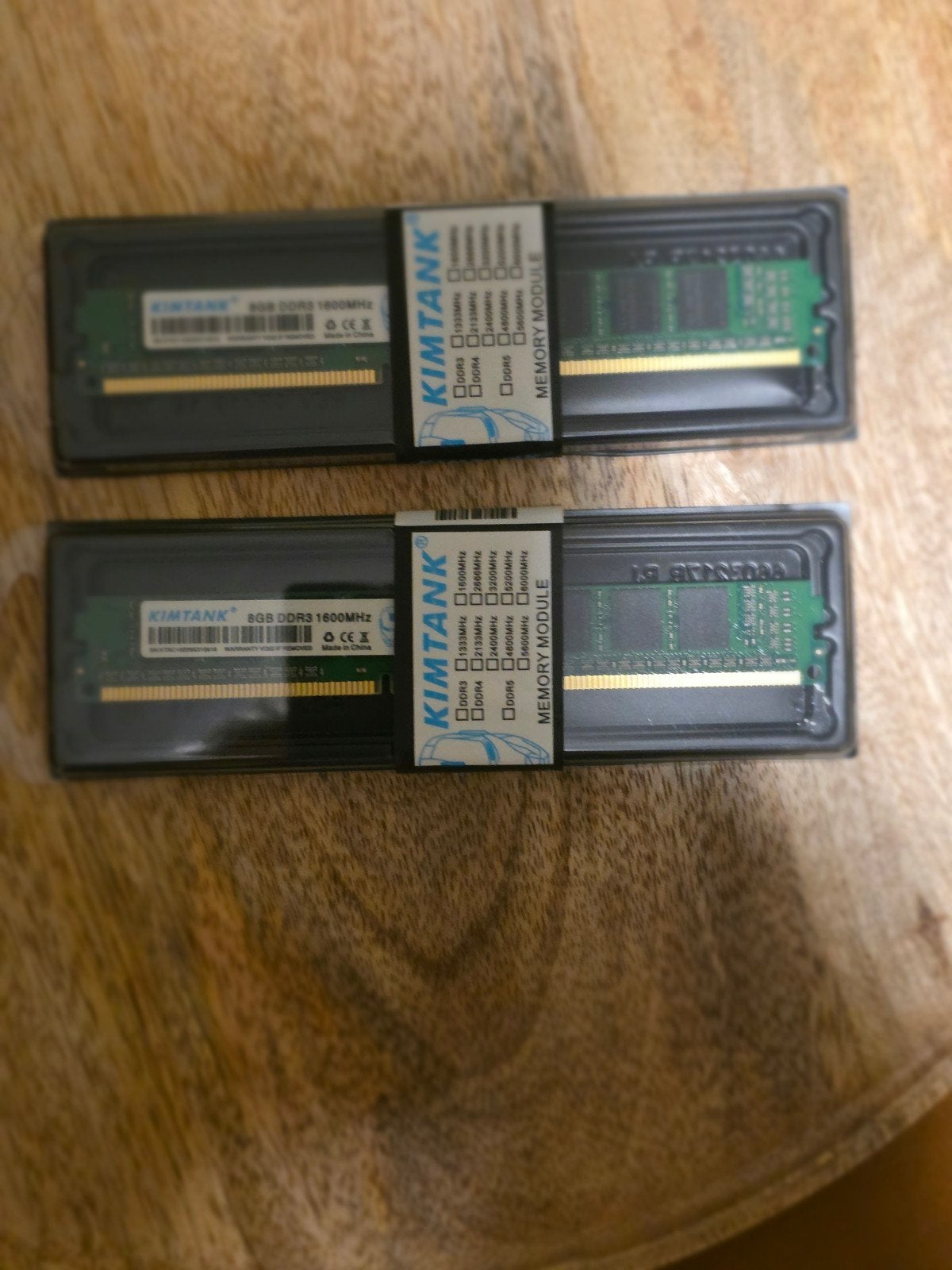 2 x 8 gig ram ddr 3 geheugen desktop 1600mHz, Computers en Software, 8 GB, Nieuw, DDR3, Ophalen of Verzenden