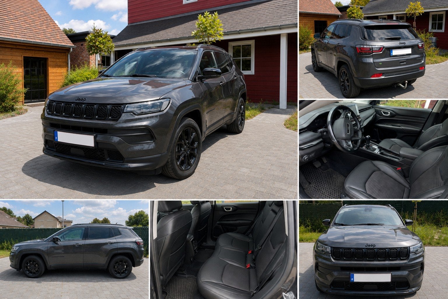 Jeep Compass Night Eagle hybride, Autos, Jeep, Achat, Entretenue par le concessionnaire, Noir, 96 kW