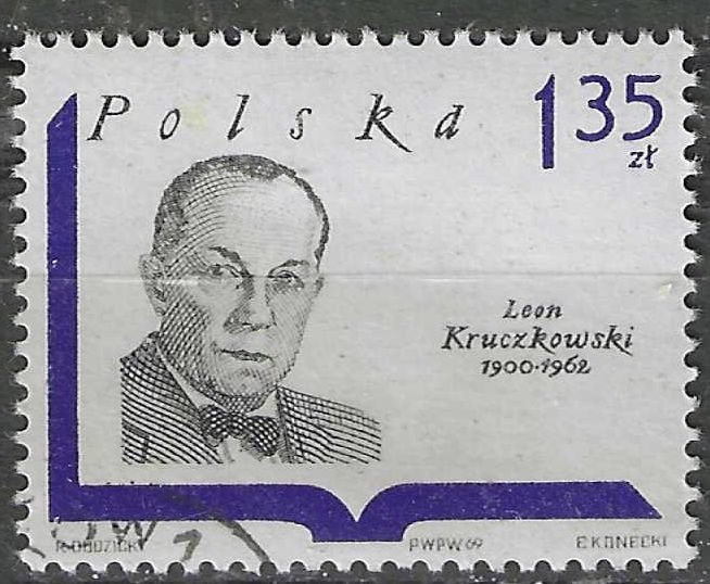 Pologne 1969 - Yvert 1831 - Leon Kruczkowski (ST), Timbres & Monnaies, Timbres | Europe | Autre, Envoi, Pologne, Affranchi