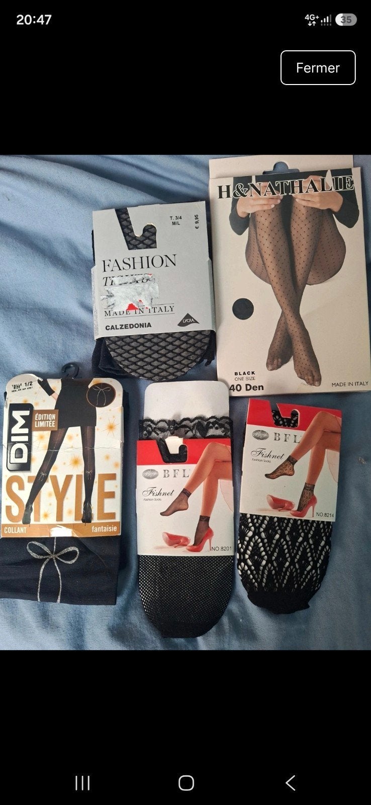 lot de chaussettes et bas 4 euros, Vêtements | Femmes, Chaussettes & Bas, Envoi