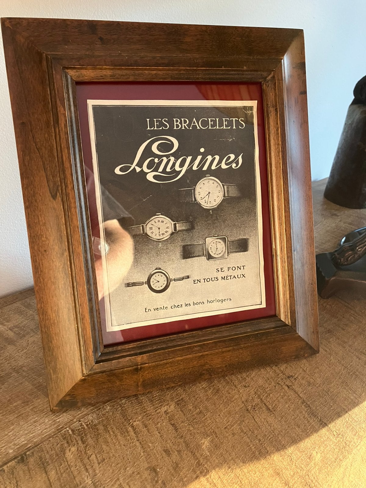 Longines 1919 originele advertentie, Verzamelen, Ophalen of Verzenden
