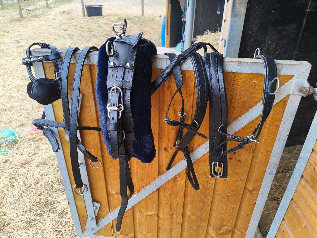 Mentuig A pony, Animaux & Accessoires, Chevaux & Poneys | Brides & Harnachement, Neuf, Noir, Autres disciplines, Harnais d'attelage