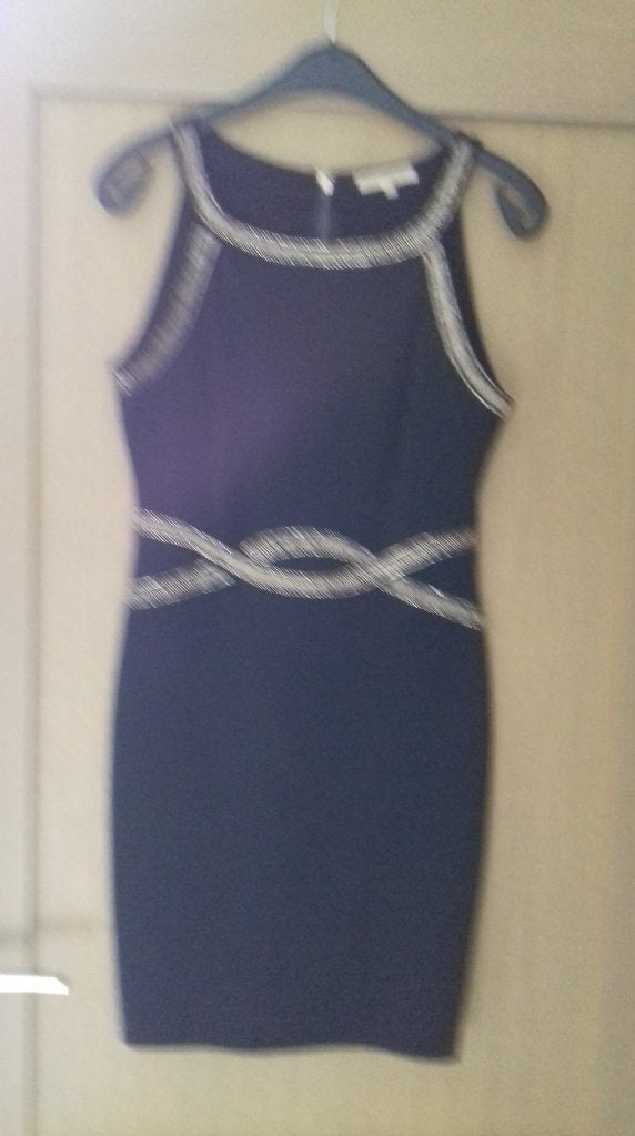 Zwarte jurk met gouden detail, Kleding | Dames, Jurken, Zwart, Zo goed als nieuw, Boven de knie, Ophalen