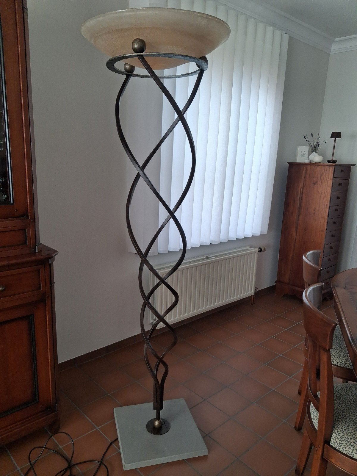 Staanlamp Terzani Antina Terra ., Ophalen, Zo goed als nieuw, Glas, 150 tot 200 cm