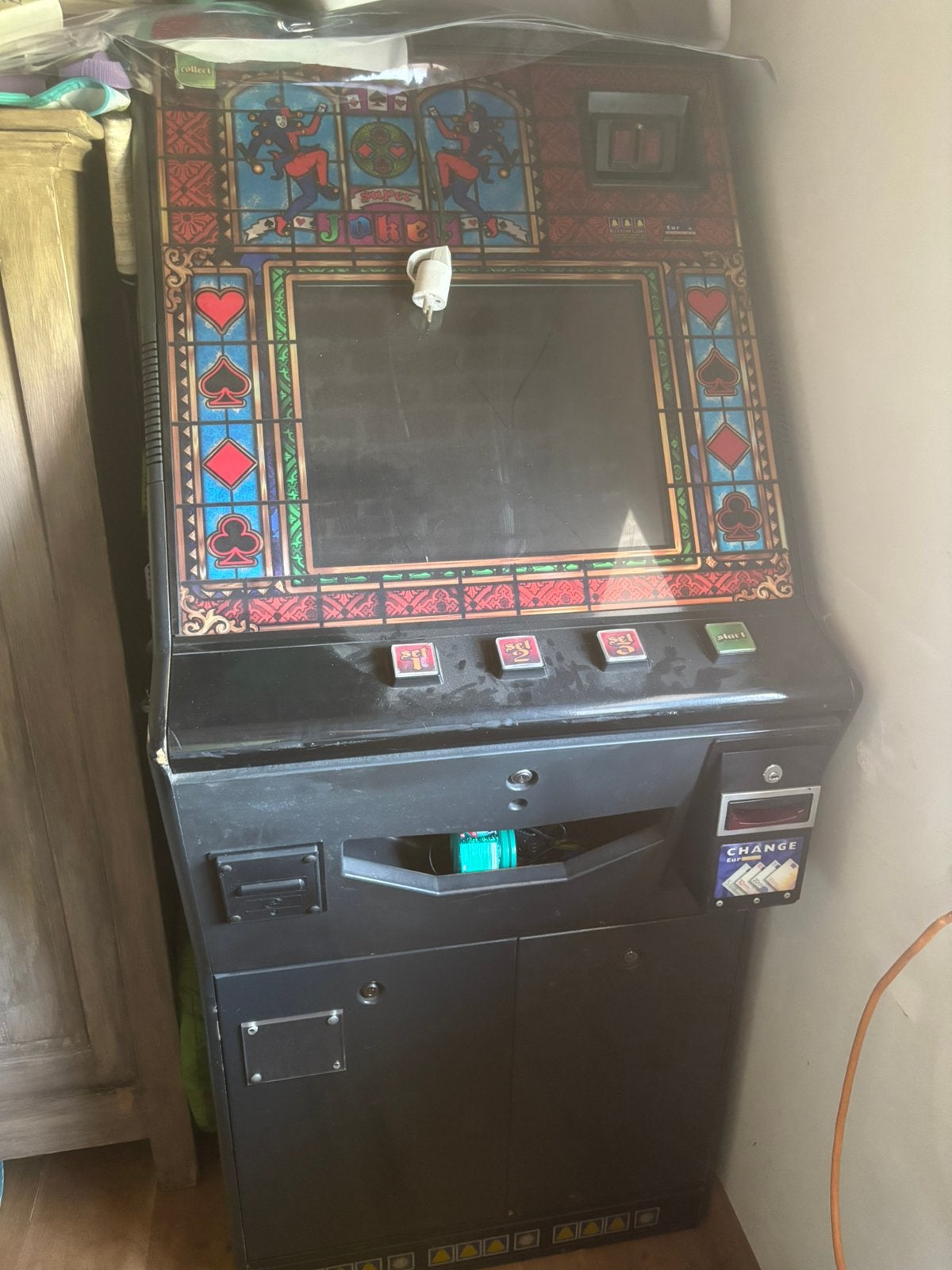 Machine slot Super Joker MK 1, Verzamelen, Automaten | Gokkasten en Fruitautomaten, Euro, Ophalen, Gebruikt, Met sleutels