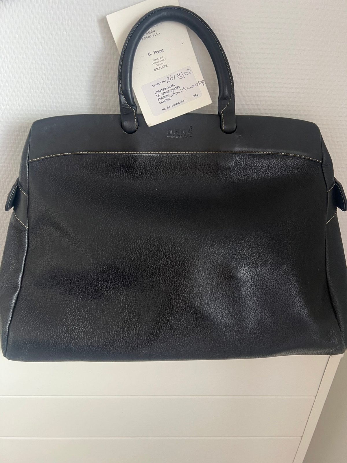 Deux de Delvaux, Verzenden, Gebruikt, Zwart, Handtas