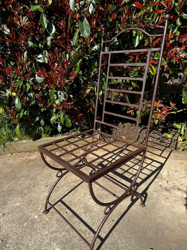 12 chaises en fer forgé, Jardin & Terrasse, Enlèvement, Utilisé