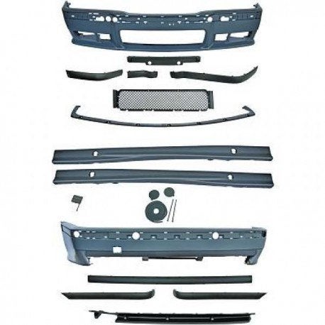 KIT COMPLET LOOK PACK M BMW E36 (PARE CHOC AV,ARR,BDC), Enlèvement