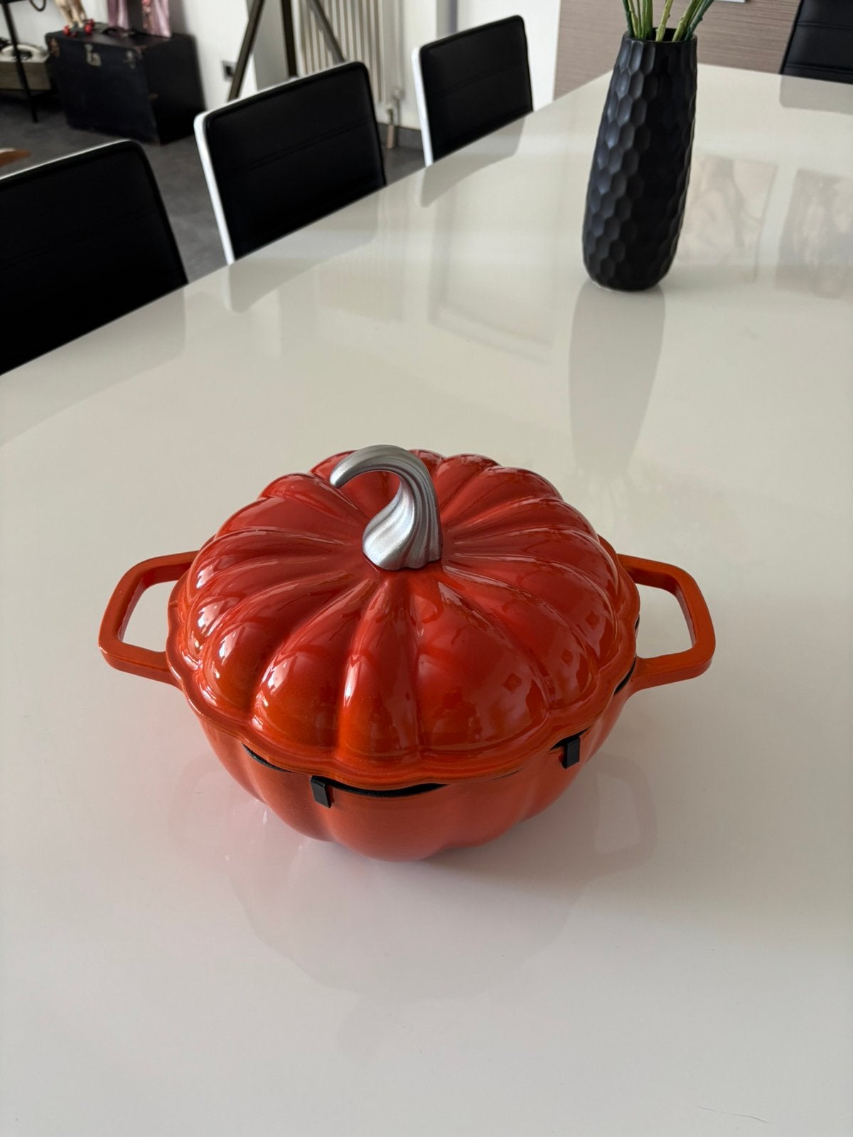 Gietijzer pompoen pan, Gietijzer, Verzenden, Nieuw, Kookpan