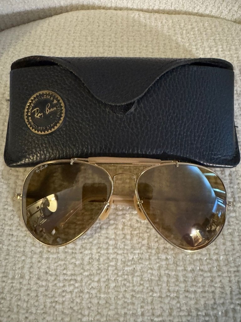 Vintage B&L Ray-Ban RB50 General Outdoorsman 62 zonnebril G4, Gebruikt, Zonnebril, Overige kleuren, Ophalen of Verzenden