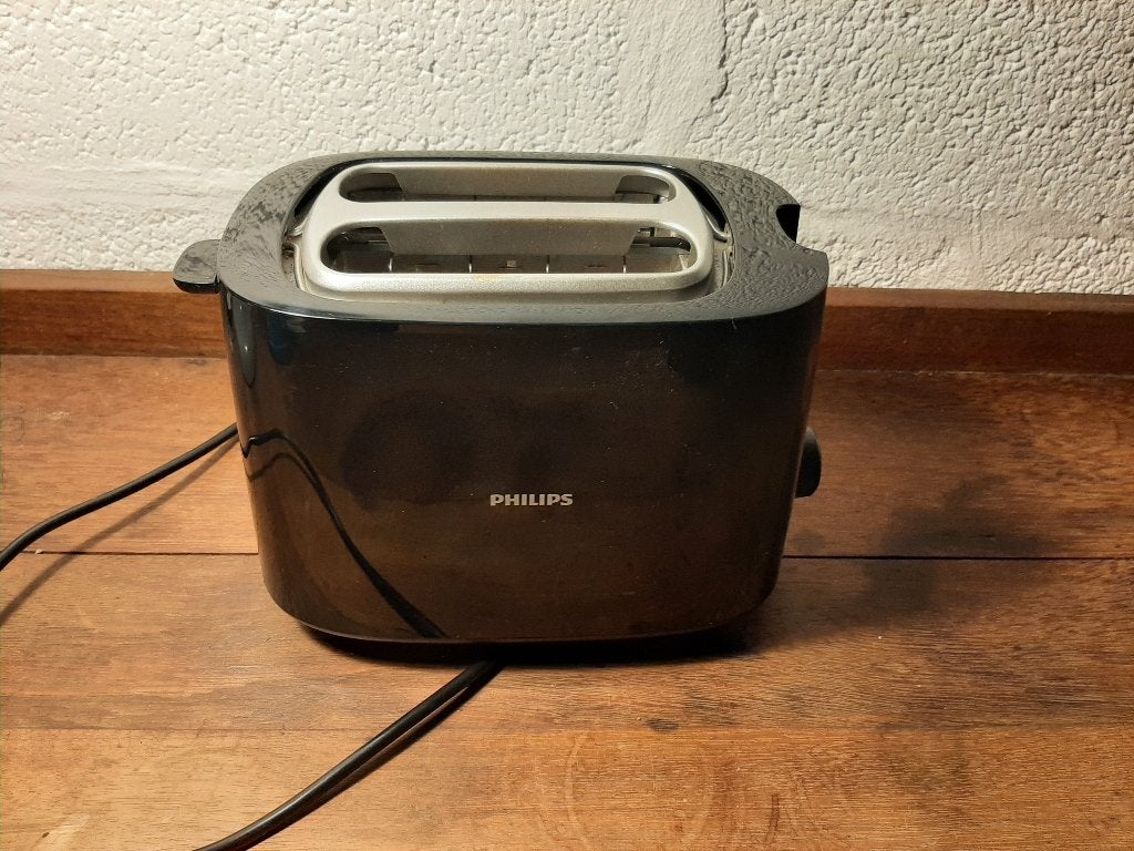 Phillips toaster HD2581, Elektronische apparatuur, Broodroosters, Ophalen, Zo goed als nieuw, Uitneembare kruimellade