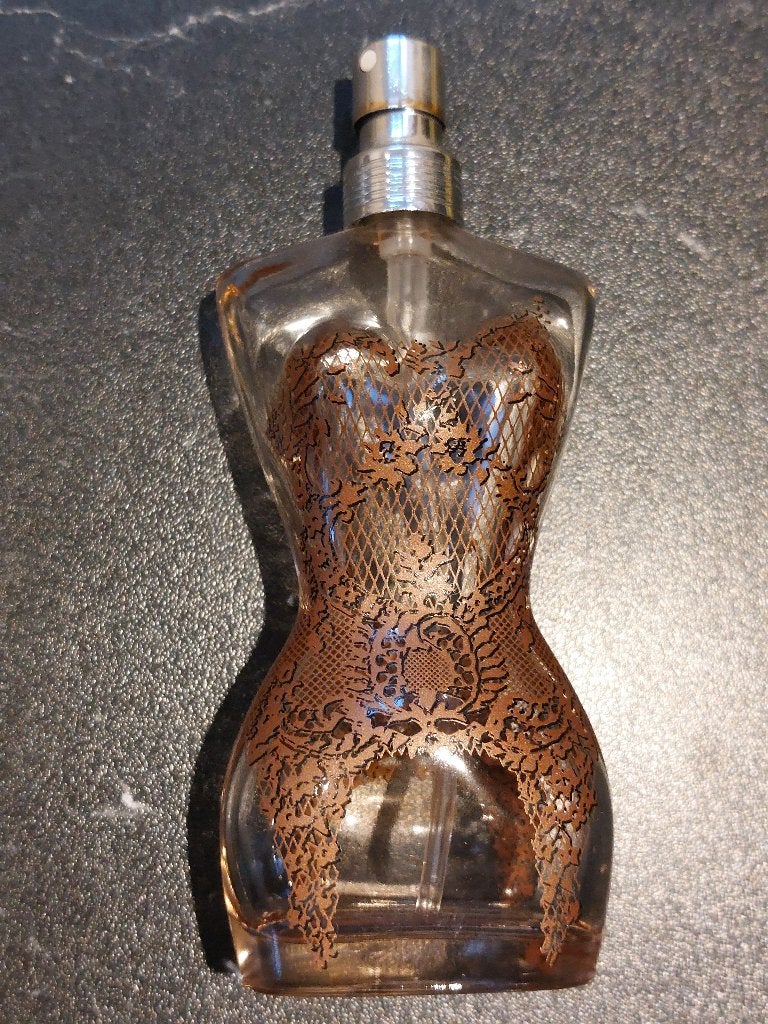 vintage fles Jean Paul Gaultier Classique Eau de Parfum, Enlèvement ou Envoi, Utilisé, Bouteille de parfum