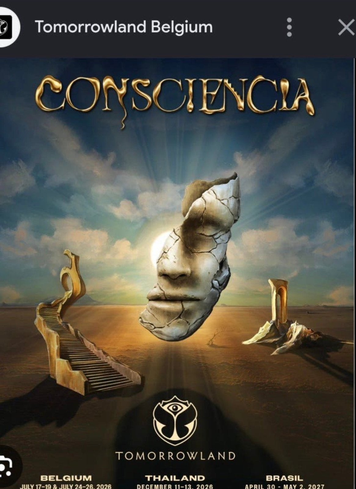 Cherche 2 places tomorrowland