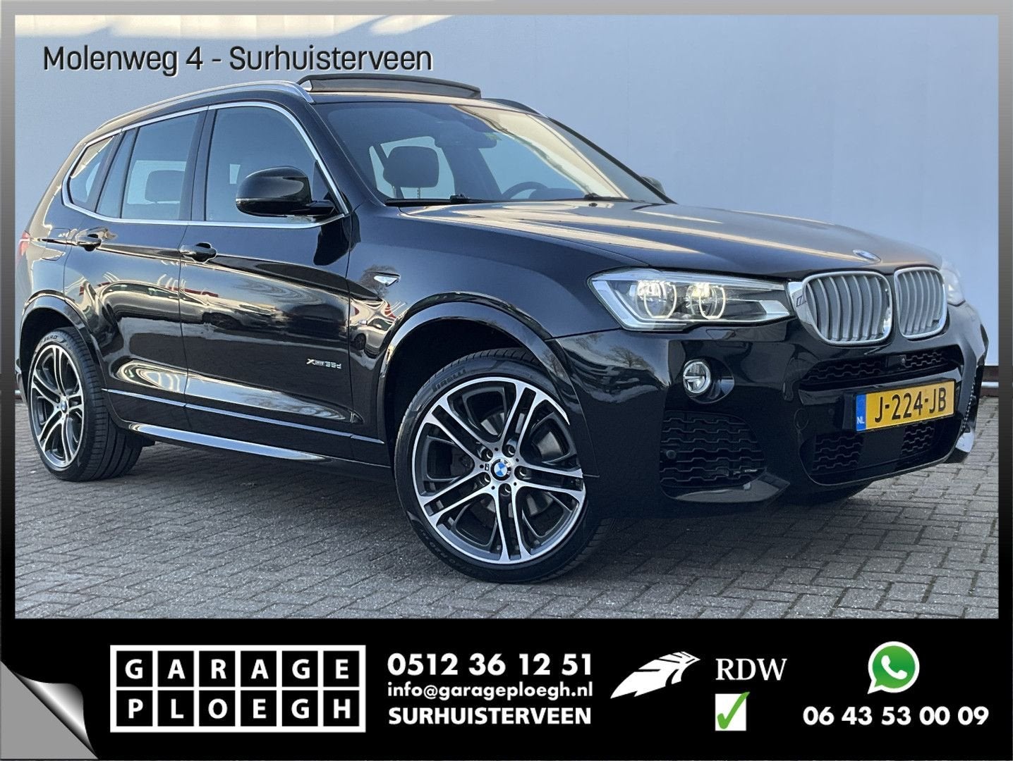 BMW X3 xDrive35D 313pk High Executive M-sport Pano.dak HUD L, Autos, BMW, Achat, Entreprise, Carnet d'entretien, Diesel