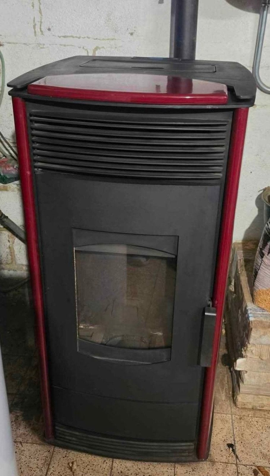 Poele thermo pellet mbs 18kw, Enlèvement, Utilisé