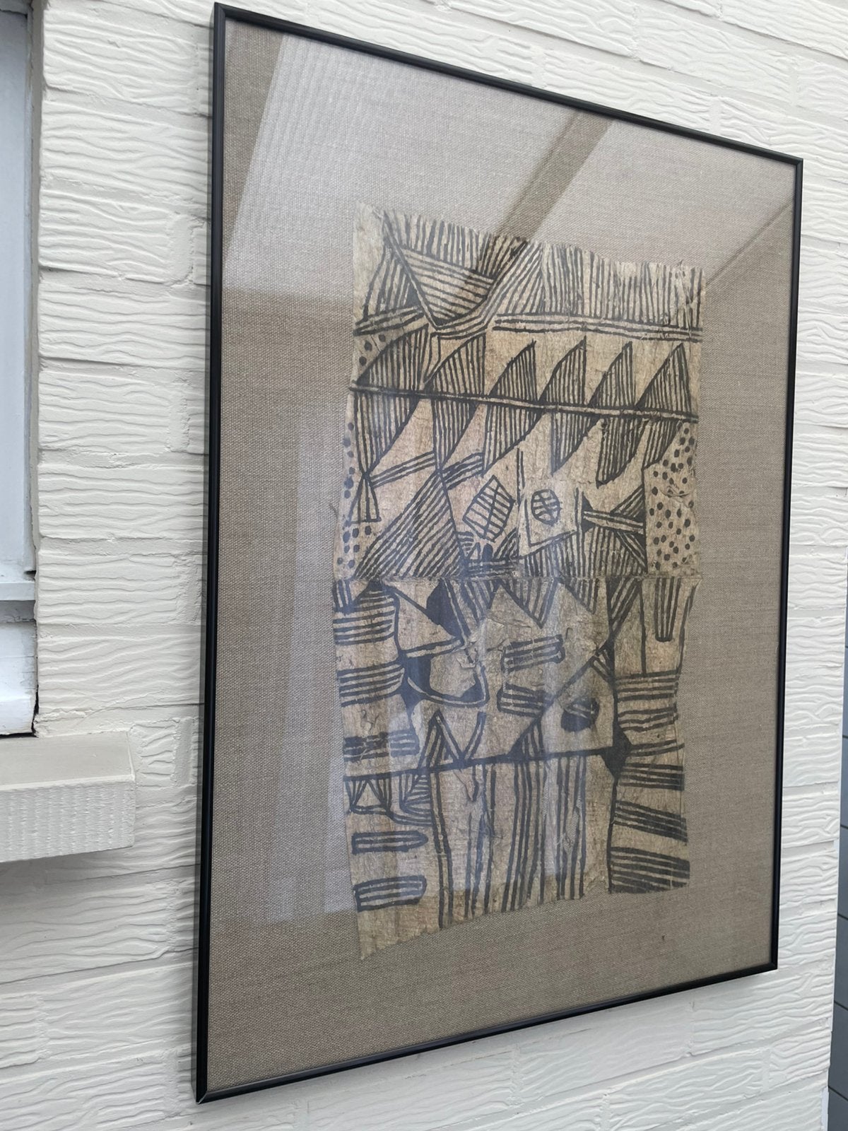 Mbudi - peinture sur toile d'écorce d'arbre, Enlèvement