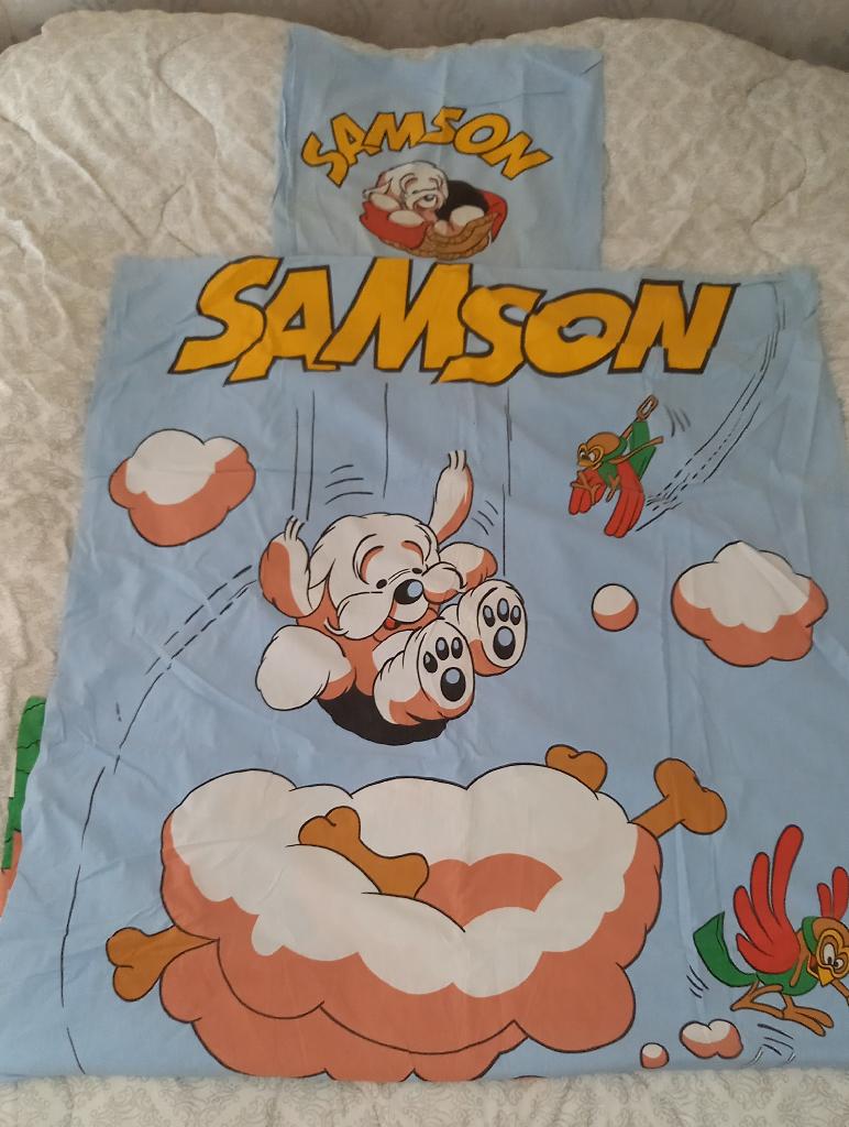Vintage Samson overtrek, Ophalen of Verzenden, Gebruikt, Eenpersoons, Dekbedovertrek