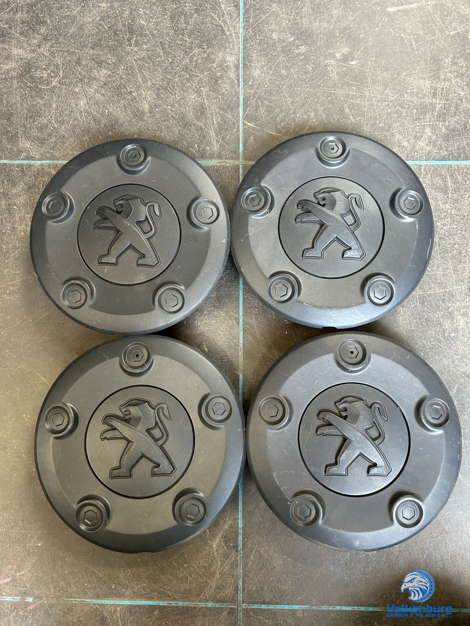 ORIGINELE Peugeot Expert naafkap naafdop wieldop set zwart, -, -, Utilisé, -