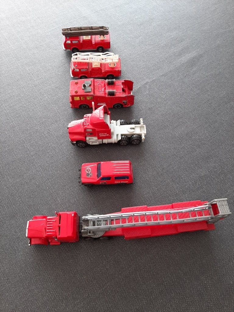 lot oude brandweerwagens jaren 90, Enlèvement, Utilisé