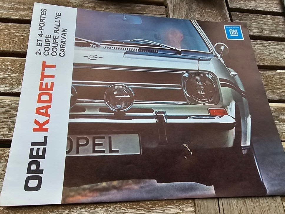 brochure ancienne de l'Opel Kadett B,, Ophalen of Verzenden