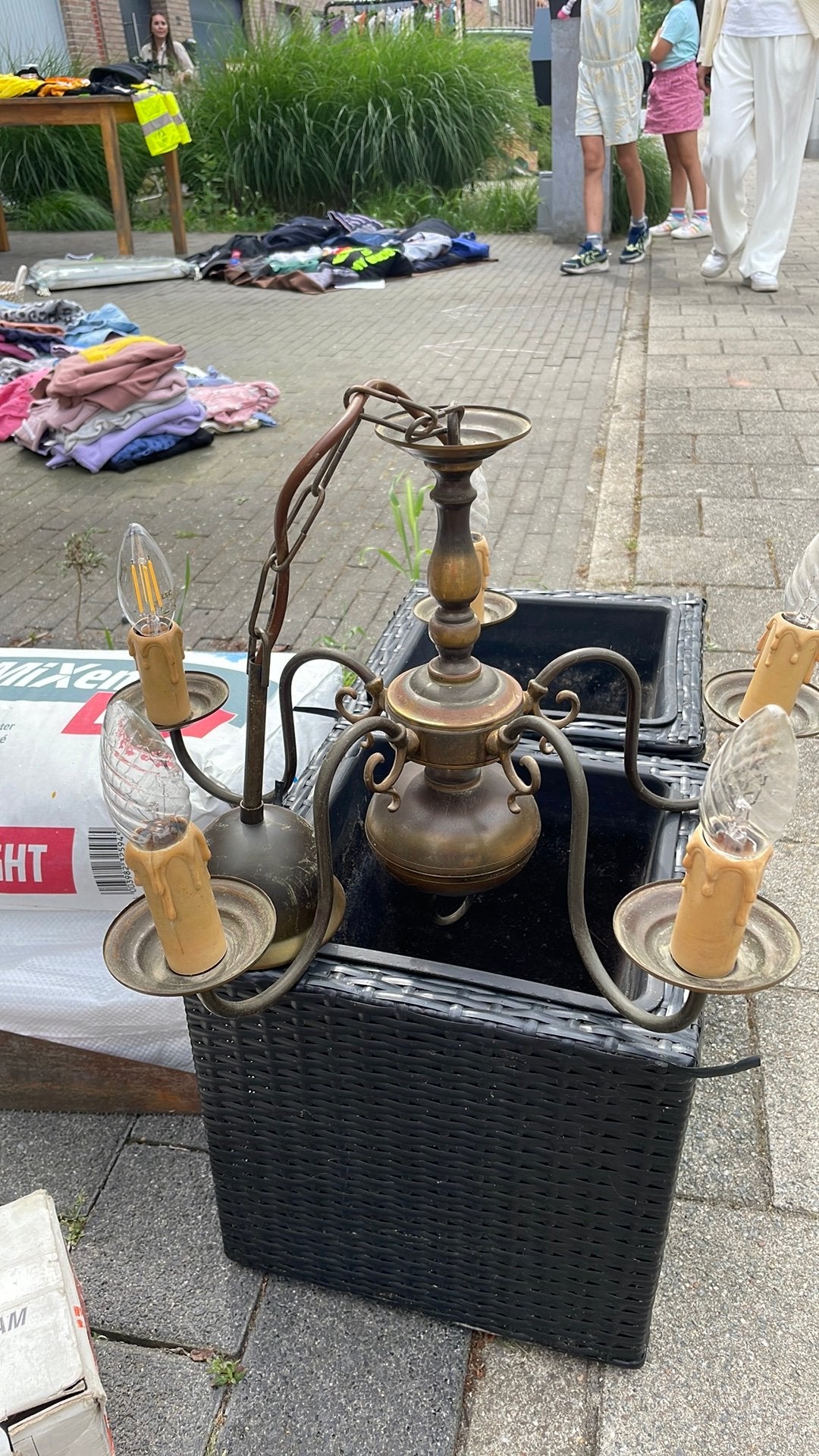 Koperen kroonluchter, Antiek en Kunst, Ophalen
