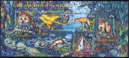 AUSTRALIE 1997 Animals Blokje, Michel: B-25, Postfris., Verzenden, Postfris, Dier of Natuur