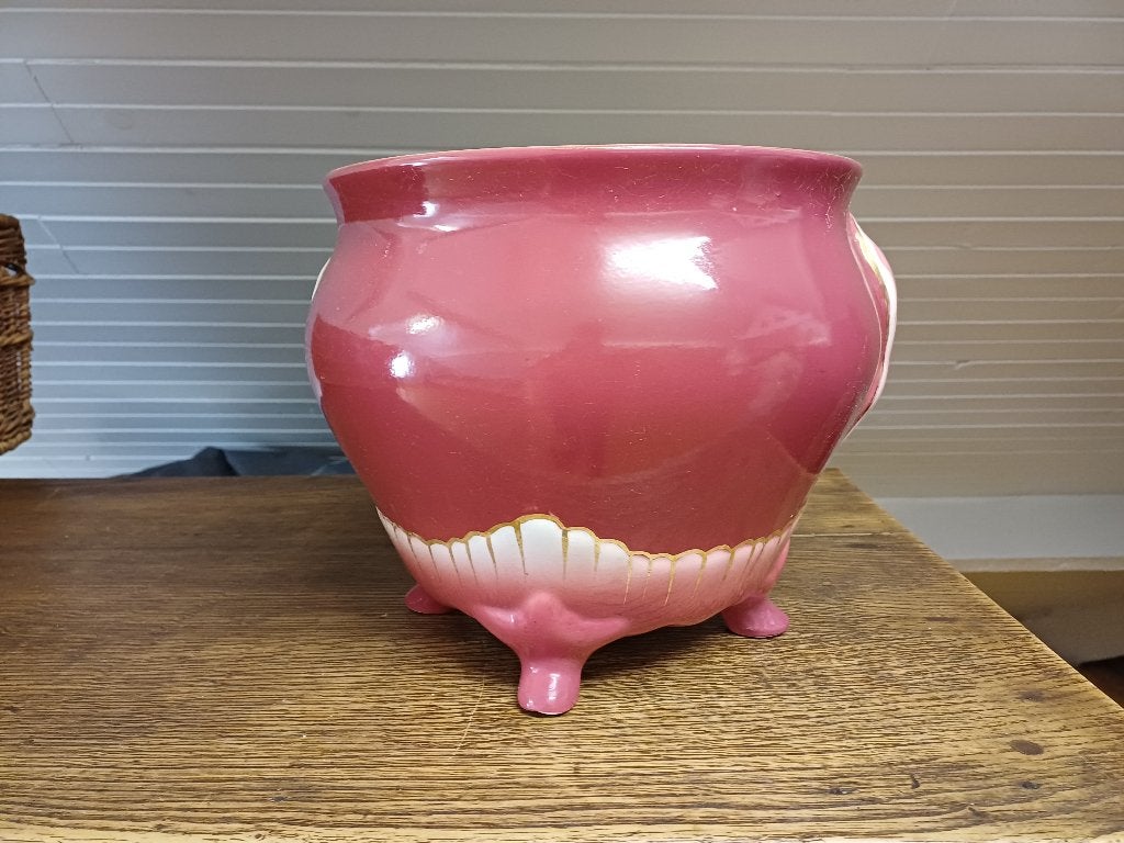 Grote antieke vaas pot cachepot NIMY belge, Ophalen of Verzenden