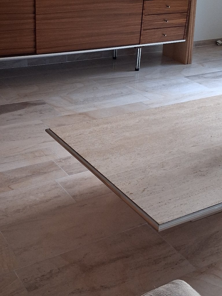 Table basse en travertin, Enlèvement, Utilisé