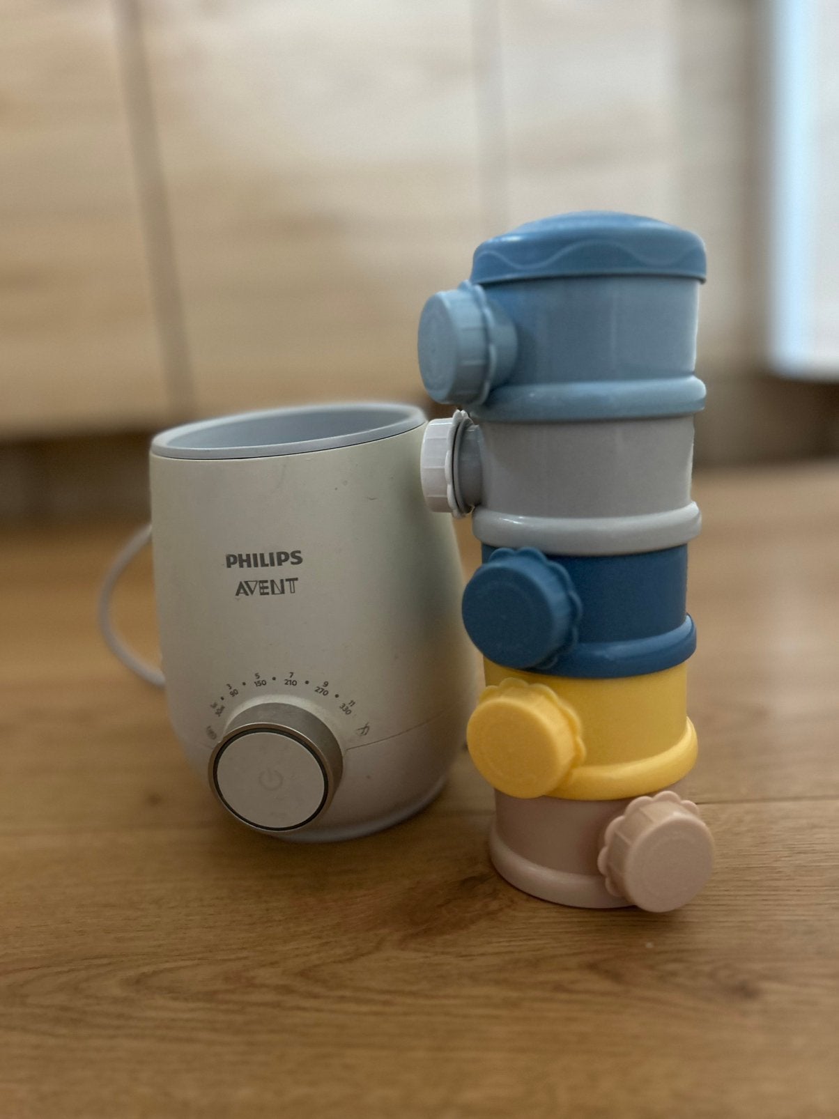 Chauffe-biberon Philips Avent + Dosateur de lait ( 5 pic), Enlèvement, Utilisé