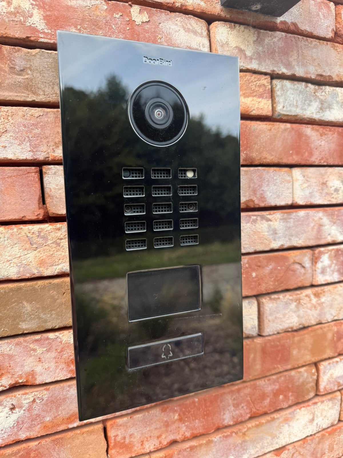 Sonnette vidéo/interphone IP DoorBird D2101V — noir graphite, Enlèvement ou Envoi, Capteur de détection de mouvement, Comme neuf