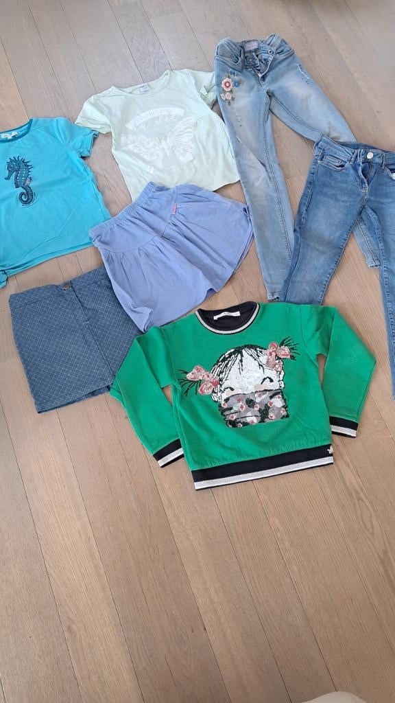 Pakket kledij - 140, Kinderen en Baby's, Kinderkleding | Maat 140, Ophalen of Verzenden, Zo goed als nieuw, Meisje, Setje