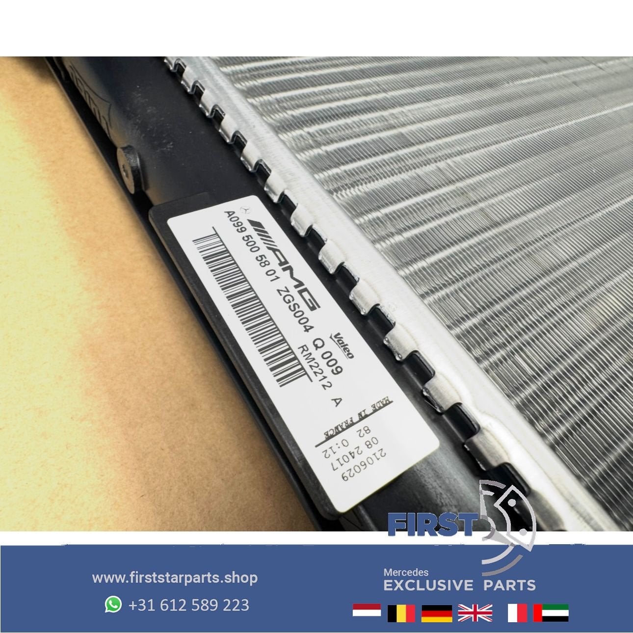 A0995005801 RADIATEUR ORIGINEEL MERCEDES W177 A45 W118 CLA45, Gebruikt, -, Ophalen of Verzenden, -