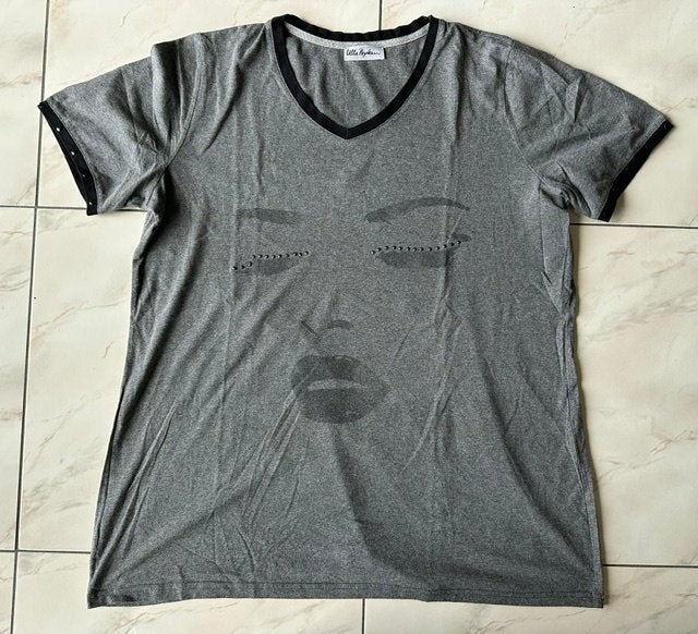 t-shirt Ulla Popken taille 46/48 (nr7596), Gris, Enlèvement ou Envoi, Ulla Popken, Comme neuf