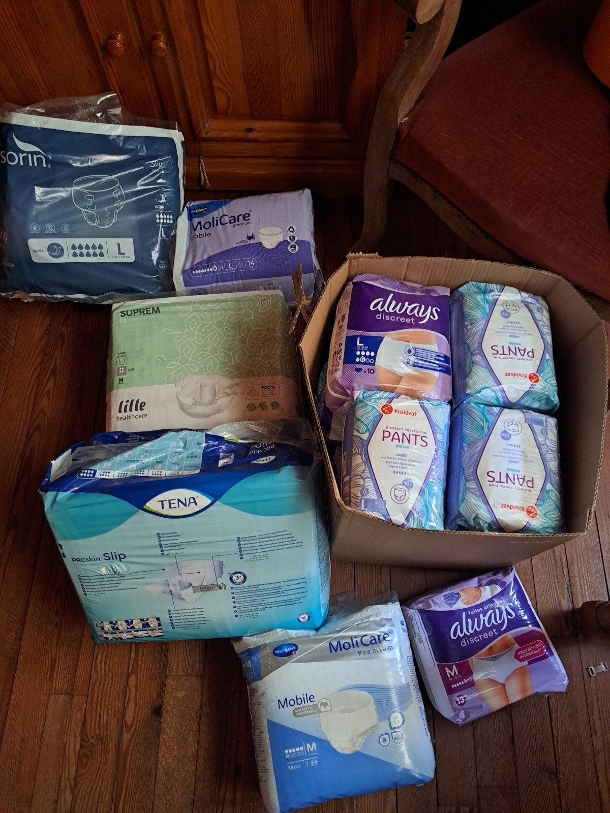 Pampers voor volwassenen, Diversen, Verpleegmiddelen, Ophalen