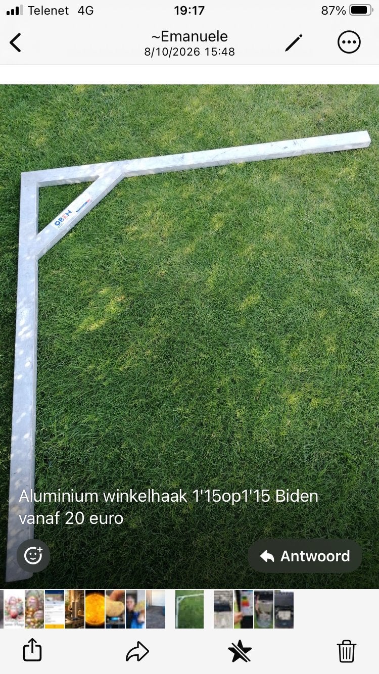 Winkelhaak, Ophalen, Zo goed als nieuw
