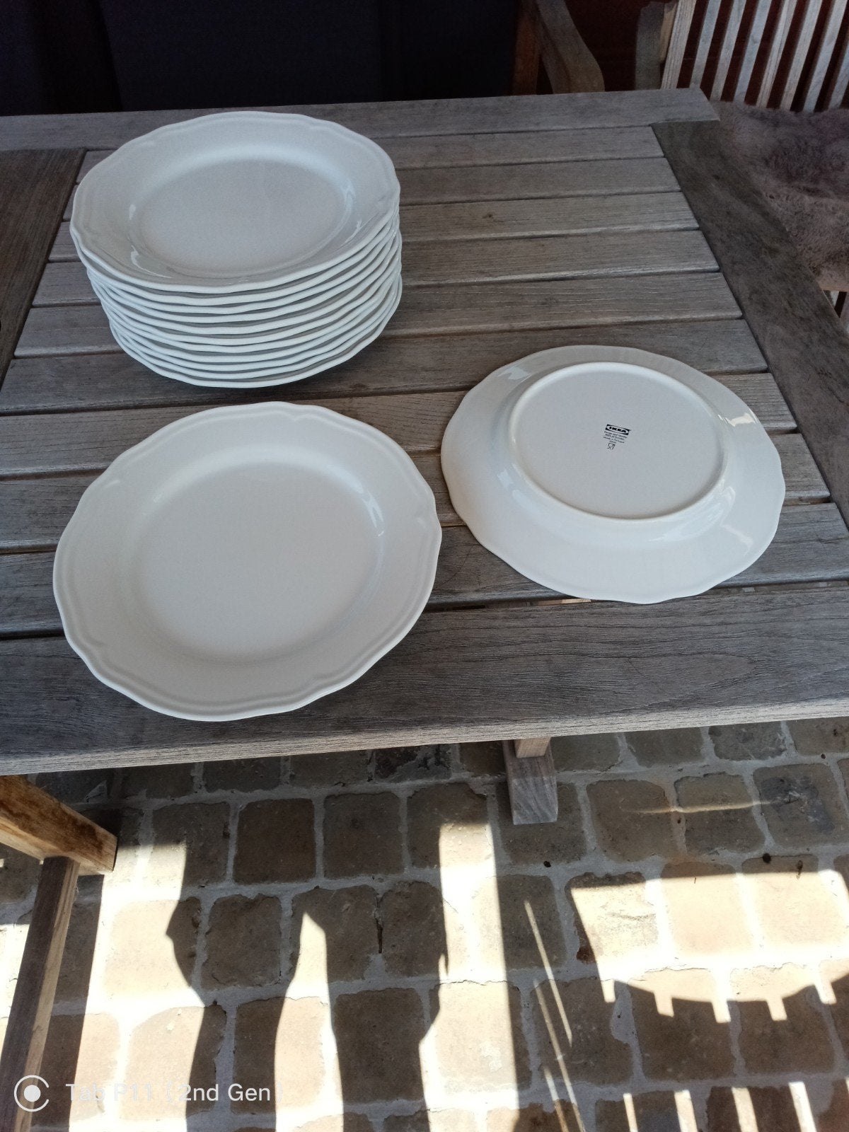 Ikea borden, wit, Ophalen of Verzenden