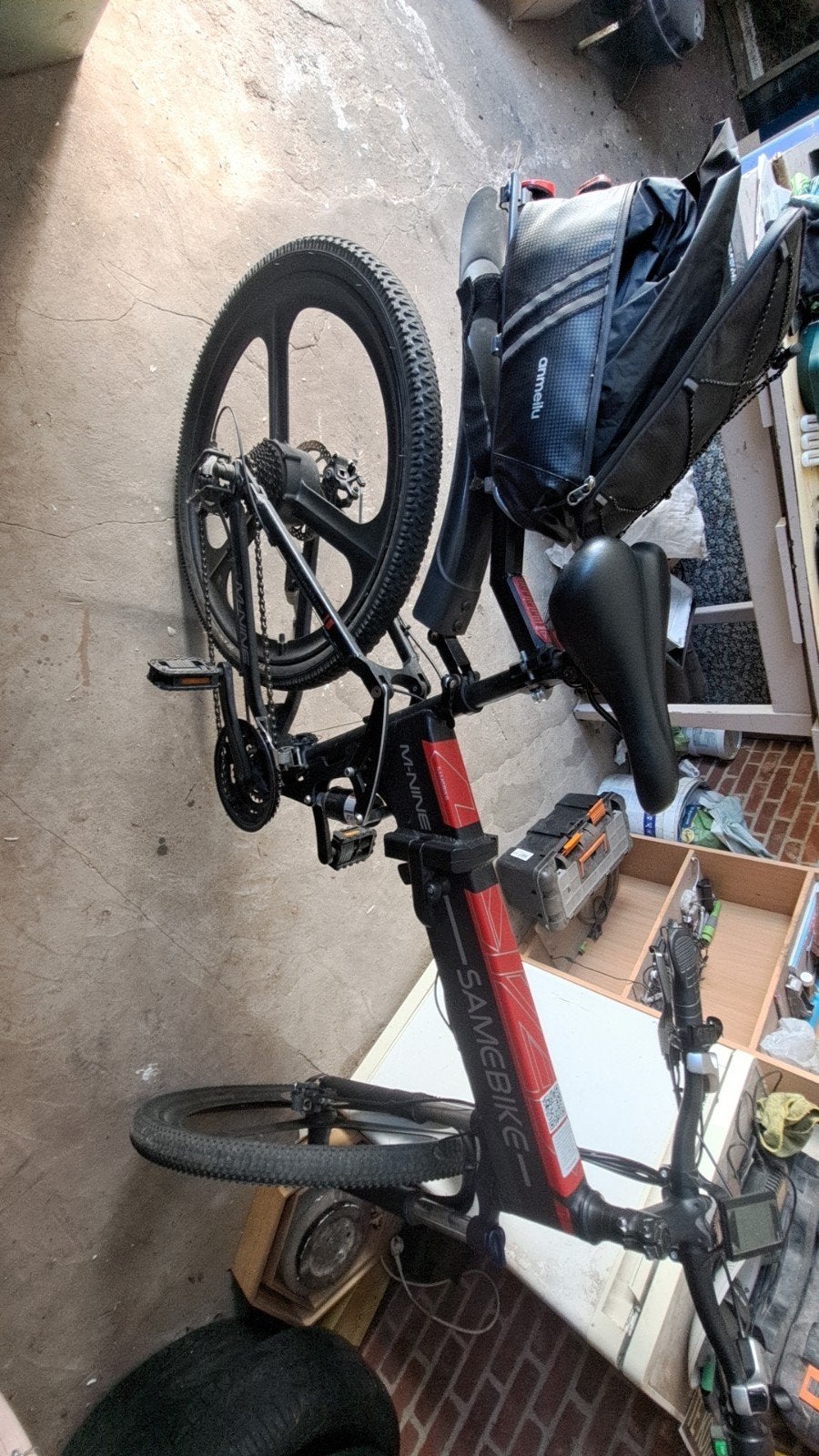 Samebike LO26 Elektrische Vouwfiets 25km, Ophalen, Gebruikt, Overige modellen, 9 versnellingen