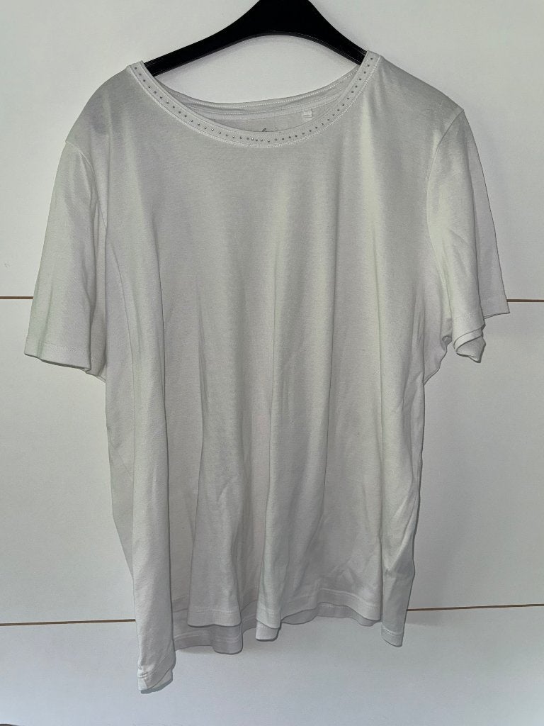 T-shirt Canda blanc, Vêtements | Femmes, Manches courtes, Taille 46/48 (XL) ou plus grande, Enlèvement ou Envoi, Comme neuf
