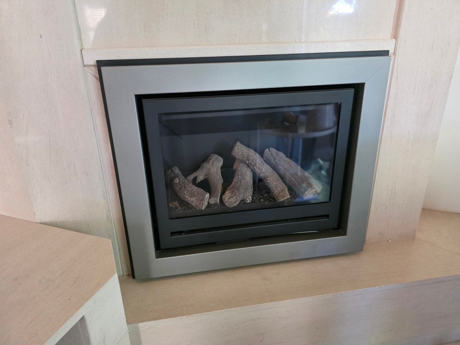 gaskachel inbouw casette, Ophalen
