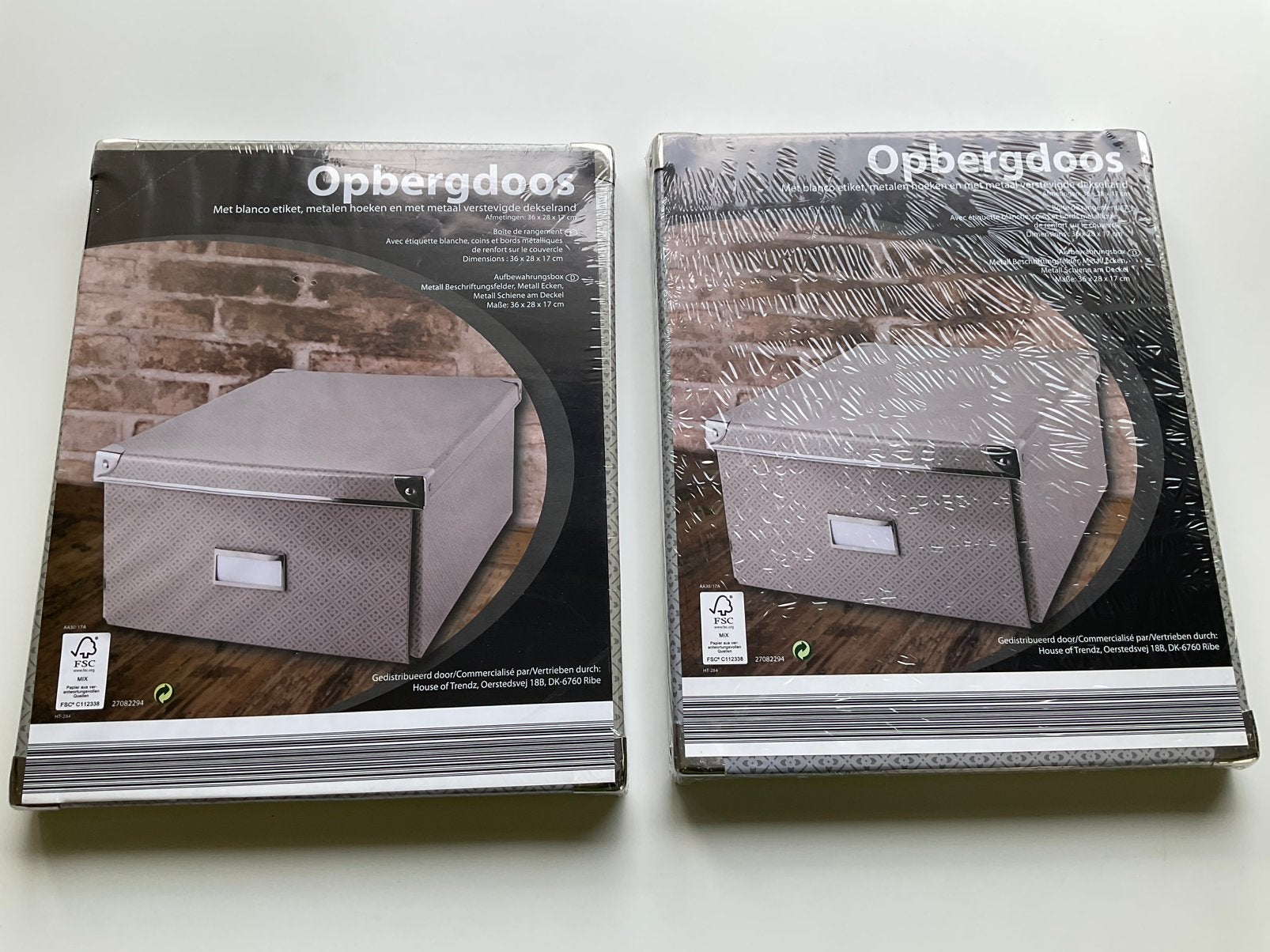 2 opbergruimte (nieuw), Maison & Meubles, Accessoires pour la Maison | Poubelles, Enlèvement ou Envoi, Neuf