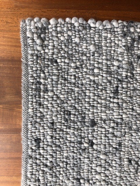 Tapis en laine Perletta Gravel - un côté comme neuf, 200 cm ou plus, 200 cm ou plus, Modern design tijdloos kwaliteit, Comme neuf