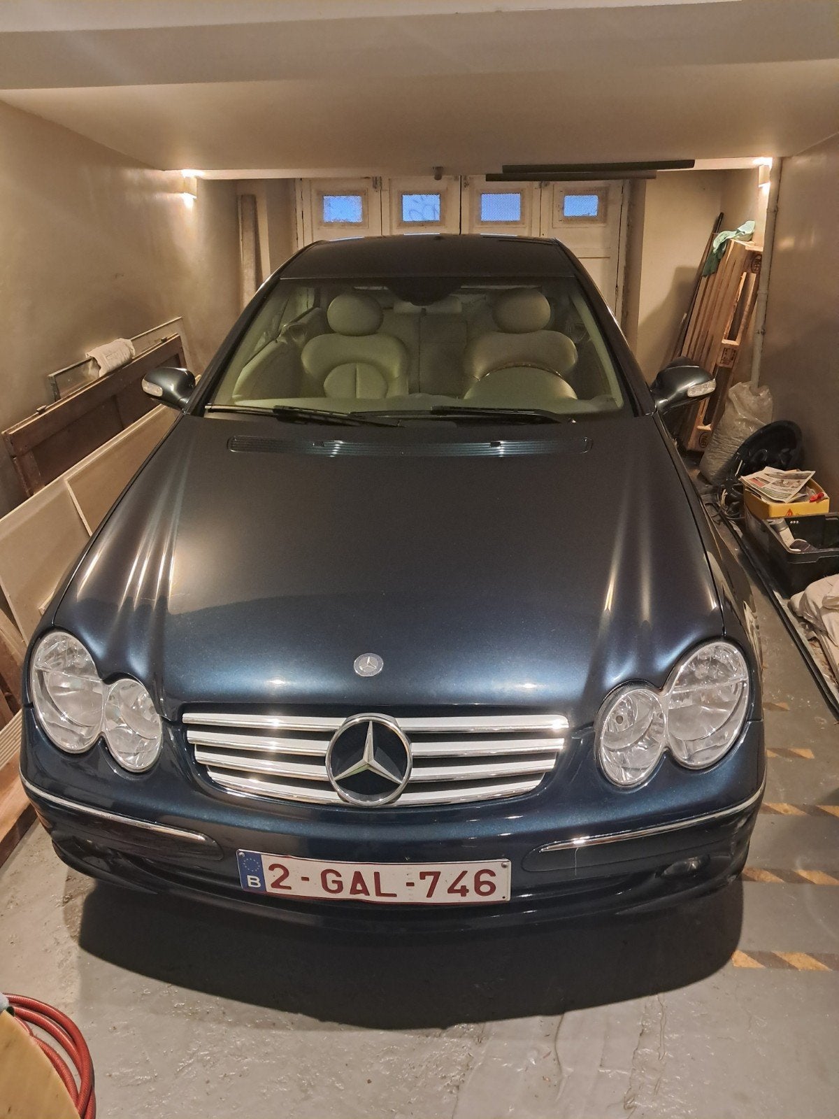 MERCEDES CLK BLEU NUIT JANTES ALU, Autos, Cuir, Achat, Beige, Boîte manuelle